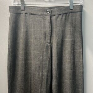 Briggs New York straight leg slacks, slim panel waist, almost new, grey tweed